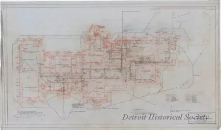 Drawing, Architectural - Residence of Roy Chapin, Esq., Grosse Pointe Farms, Michigan,
Record Map of Mechanical Equipment