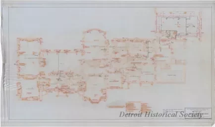 Drawing, Architectural - Residence of Roy Chapin, Esq., Grosse Pointe Farms, Michigan,
Record Map of Mechanical Equipment