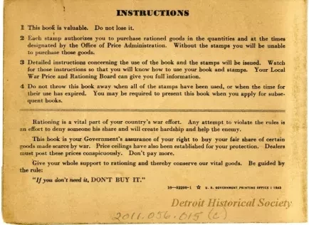Book, Ration - War Ration Book No. 3