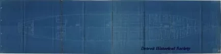 Blueprint - Steamer No. 168, Orlop Deck Cabin Plan