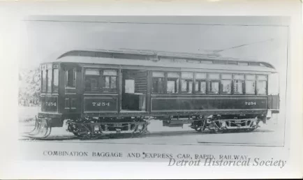 Print, Photographic - Combination Baggage and Express Car, Rapid Railway