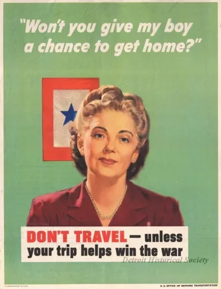 Poster - Won't you give my boy a chance to get home?