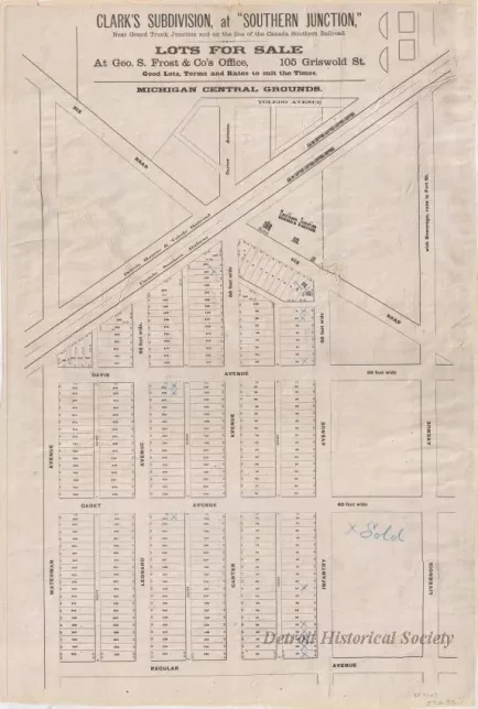 Poster - Clark's Subdivision at Southern Junction