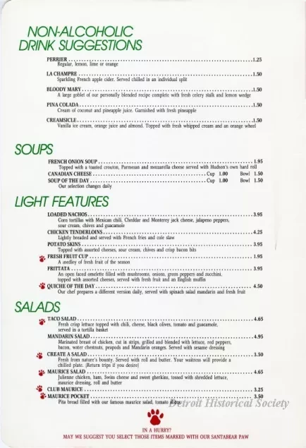 Menu - Holiday Menu