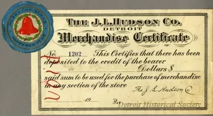 Certificate, Gift