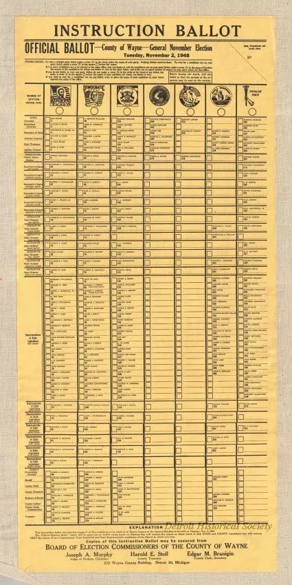 Ballot - Instruction Ballot
