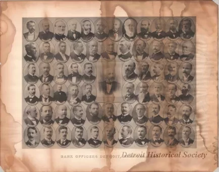 Print - Bank Officers Detroit, Michigan, 1896