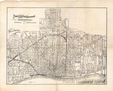Map - Public Lighting Commission, Locations of Street Lights