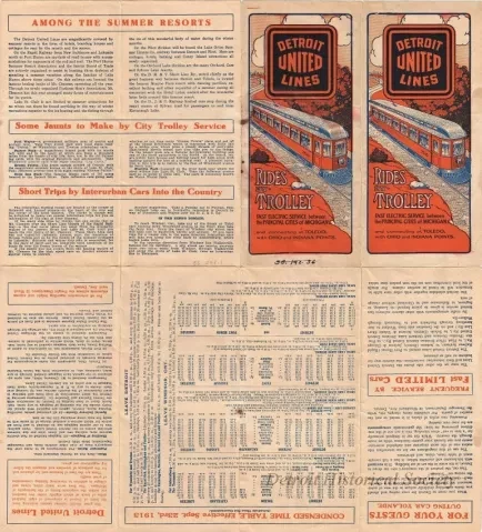 Brochure - Detroit United Lines and Interurban Connections, 1913