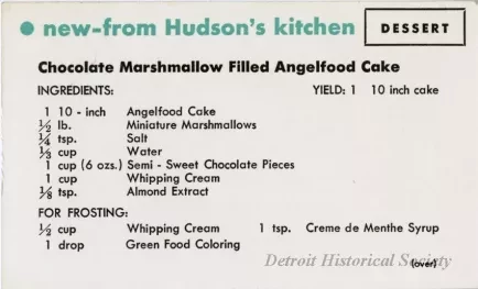Recipe - New--From Hudson's Kitchen