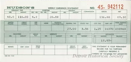 Stub, Paycheck
