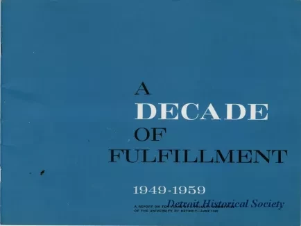 Report - A Decade of Fulfillment 1949-1959