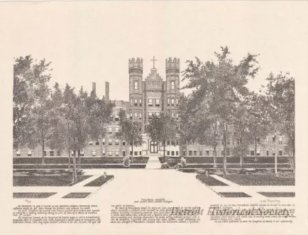 Print - Providence Hospital,
West Grand Boulevard, Detroit