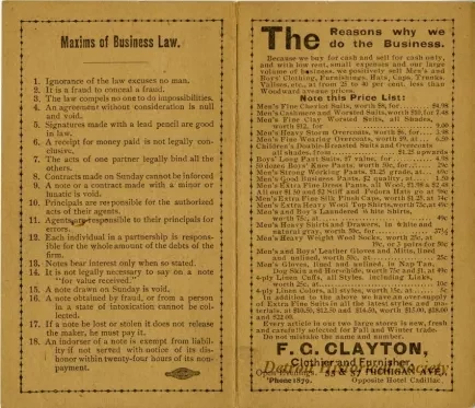 Card, Advertising