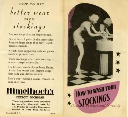 Pamphlet, Instruction - How To Wash Your Stockings