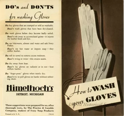 Pamphlet, Instruction - How To Wash Your Gloves