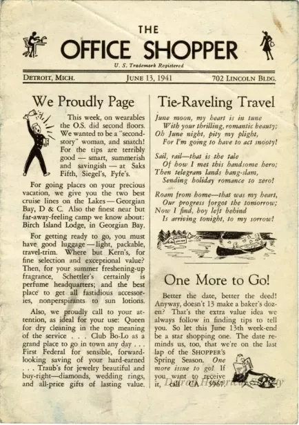 Newsletter - The Office Shopper, June 13, 1941