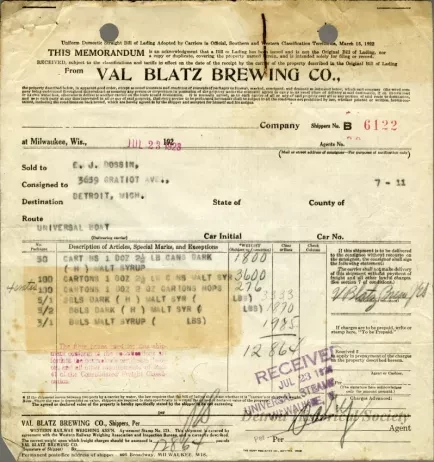 Bill of Lading