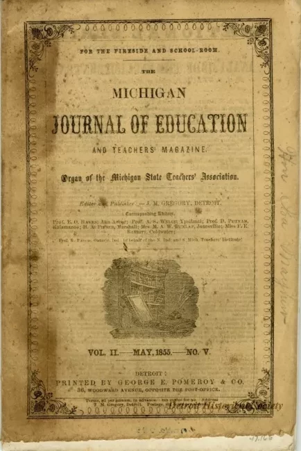 Magazine - The Michigan Journal of Education and Teachers' Magazine, Vol. II, No. V, May 1855