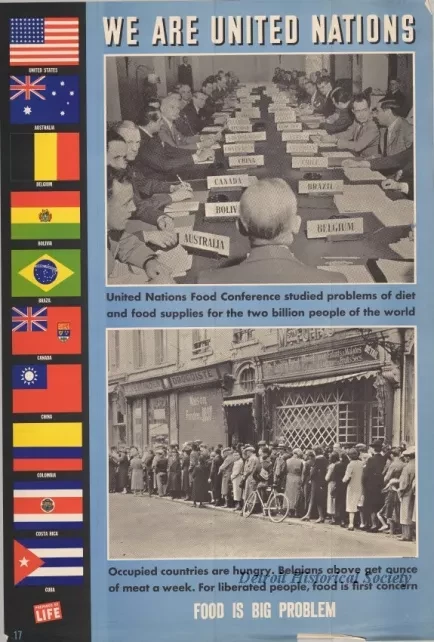 Poster - We Are United Nations - Food Is A Big Problem