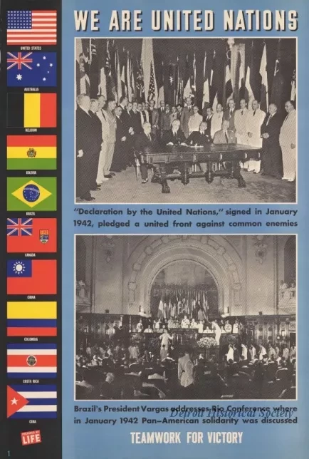 Poster - We Are United Nations - Teamwork For Victory