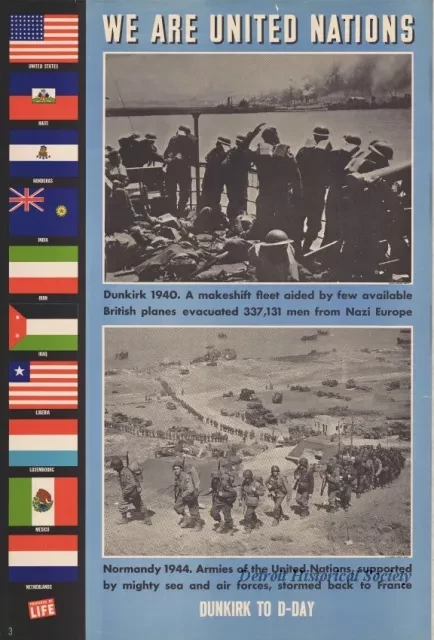 Poster - We Are United Nations - Dunkirk to D-Day