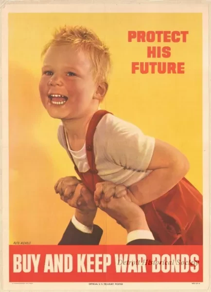 Poster - Protect His Future - Buy and Keep War Bonds