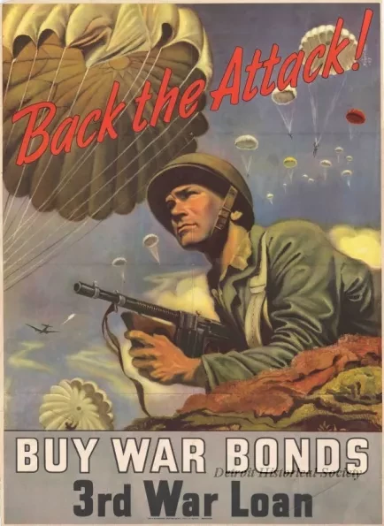 Poster - Back the Attack - Buy War Bonds, 3rd War Loan
