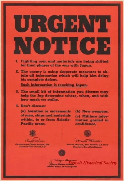 Poster - URGENT NOTICE