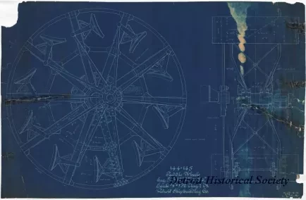 Blueprint - 144-145, Paddle Wheels
[SS Eastern States and SS Western States]