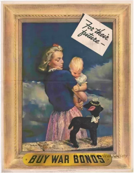 Poster - For Their Future - Buy War Bonds