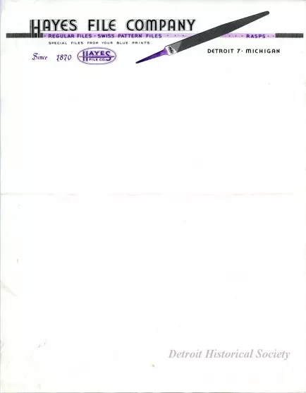 Stationery - Hayes File Company