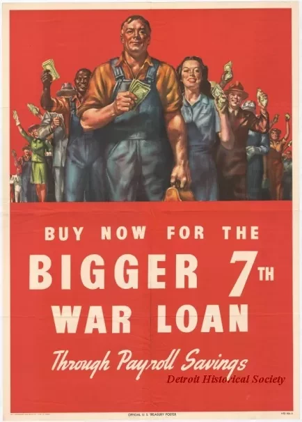 Poster - Buy Now for the Bigger 7th War Loan Through Payroll Savings