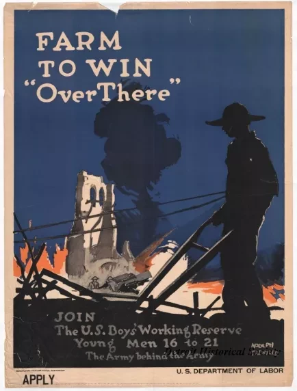Poster - Farm To Win Over There