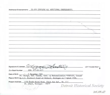 License, Occupational - United States Coast Guard Master License