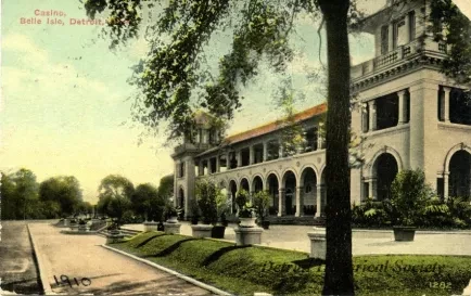 Postcard - Casino, Belle Isle, Detroit, Mich.