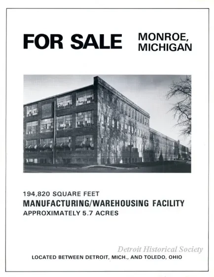 Brochure - For Sale
Monroe, Michigan