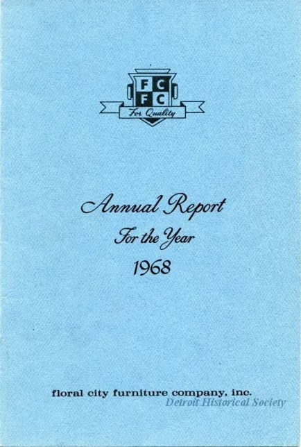 Report, Annual - Annual Report for the Year 1968
Floral City Furniture Company, Inc.