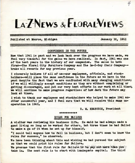 Newsletter - La-Z-News & Floral Views