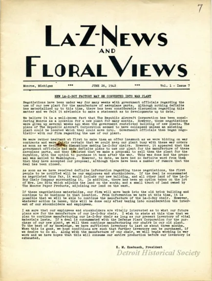 Newsletter - La-Z-News & Floral Views