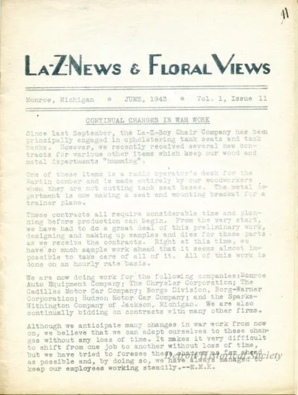 Newsletter - La-Z-News & Floral Views