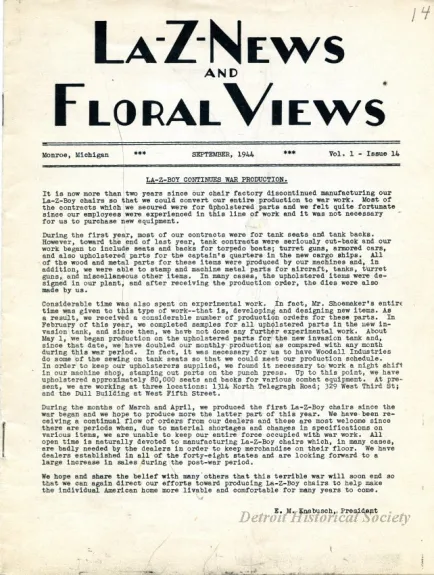 Newsletter - La-Z-News & Floral Views