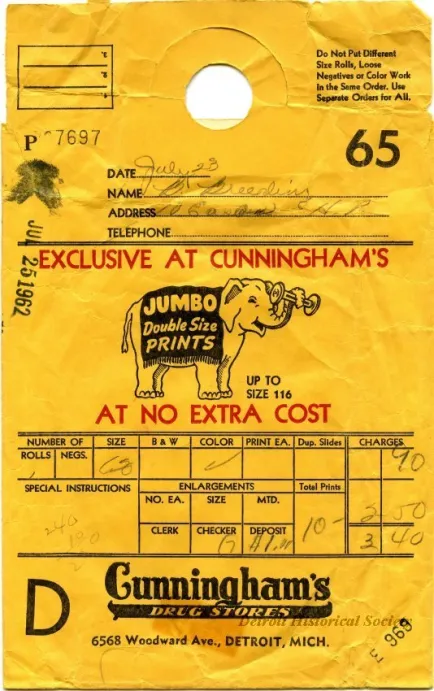 Envelope, Shipping - Cunningham's Drug Stores