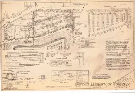 Blueprint - Parking Area DHS-34,
Historic Fort Wayne Restoration Project, Detroit, Michigan