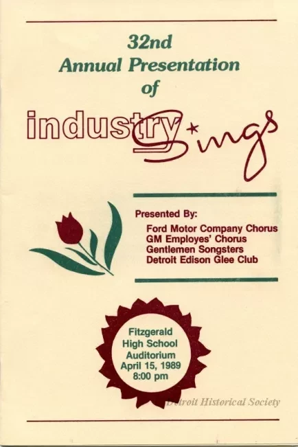Program - 32nd Annual Presentation of Industry Sings