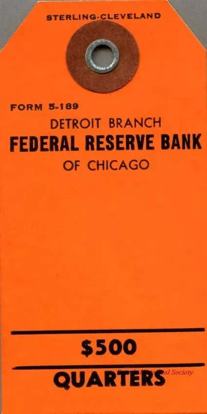 Tag, Shipping - Detroit Branch,
Federal Reserve Bank of Chicago