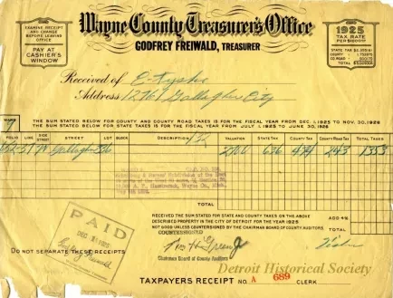 Bill, Tax - Wayne County Treasurer's Office