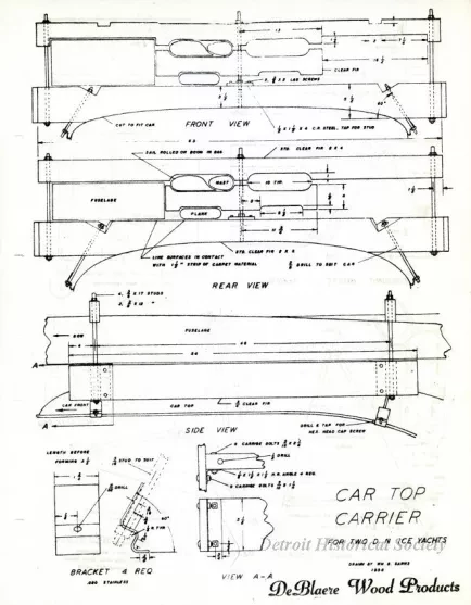 Drawing, Technical - DN Ice Yacht Accessories