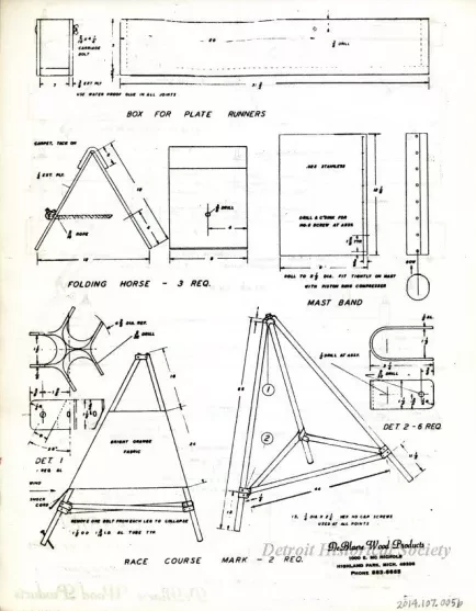 Drawing, Technical - DN Ice Yacht Accessories