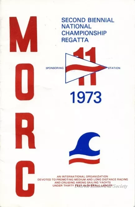 Program - MORC
Second Biennial National Championship Regatta, 1973